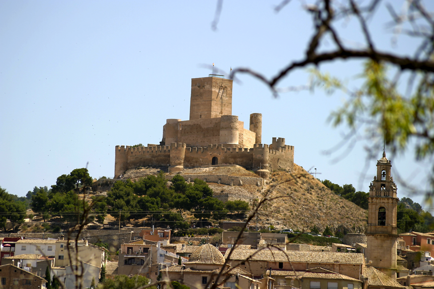 Castillo de Biar, un pueblo del interior de Alicante.