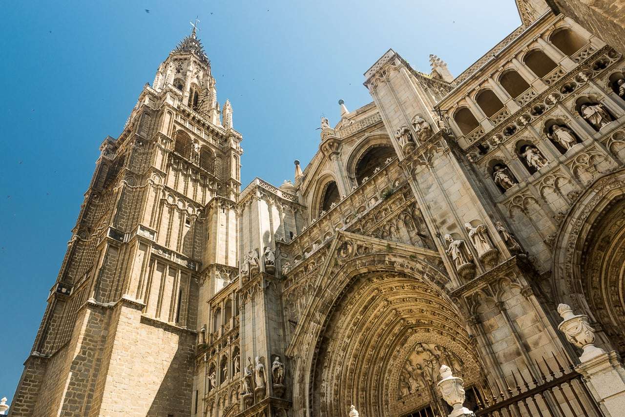 Fachada principal de la catedral de Toledo.