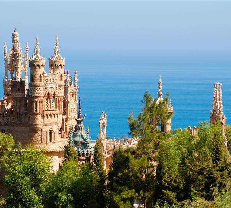 castillo colomares malaga andalucia