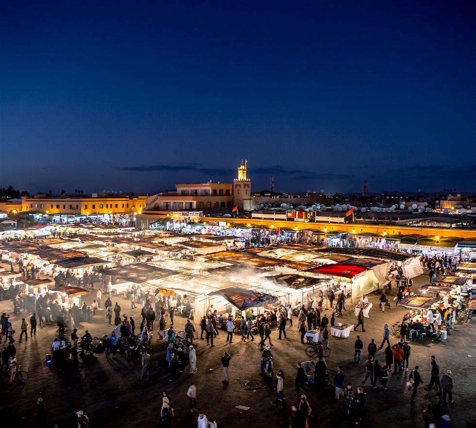 plaza de jamaa el fna marrakech en cinco dias