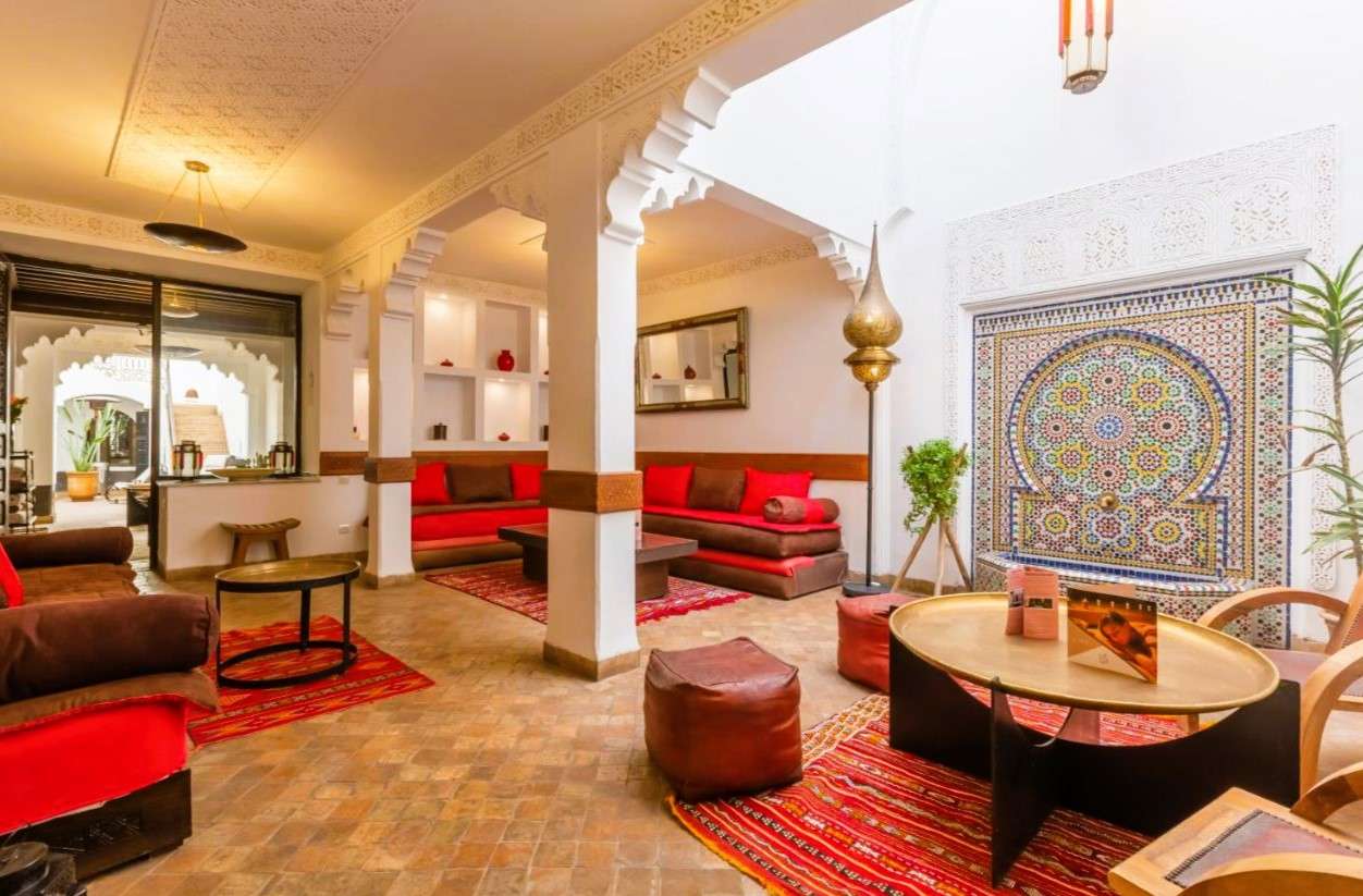 riad amin riads con habitaciones familiares en marrakech